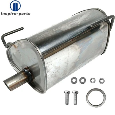 Silenciador de acero inoxidable 2,5 L para Subaru Forester 2014-2018 punta ovalada entrada desplazada Foto 1 de 4