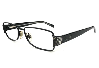 Armações de óculos Donna Karan DK3552-B 1004 cristais retangulares pretos 50-15-130 - Imagem 1 de 4
