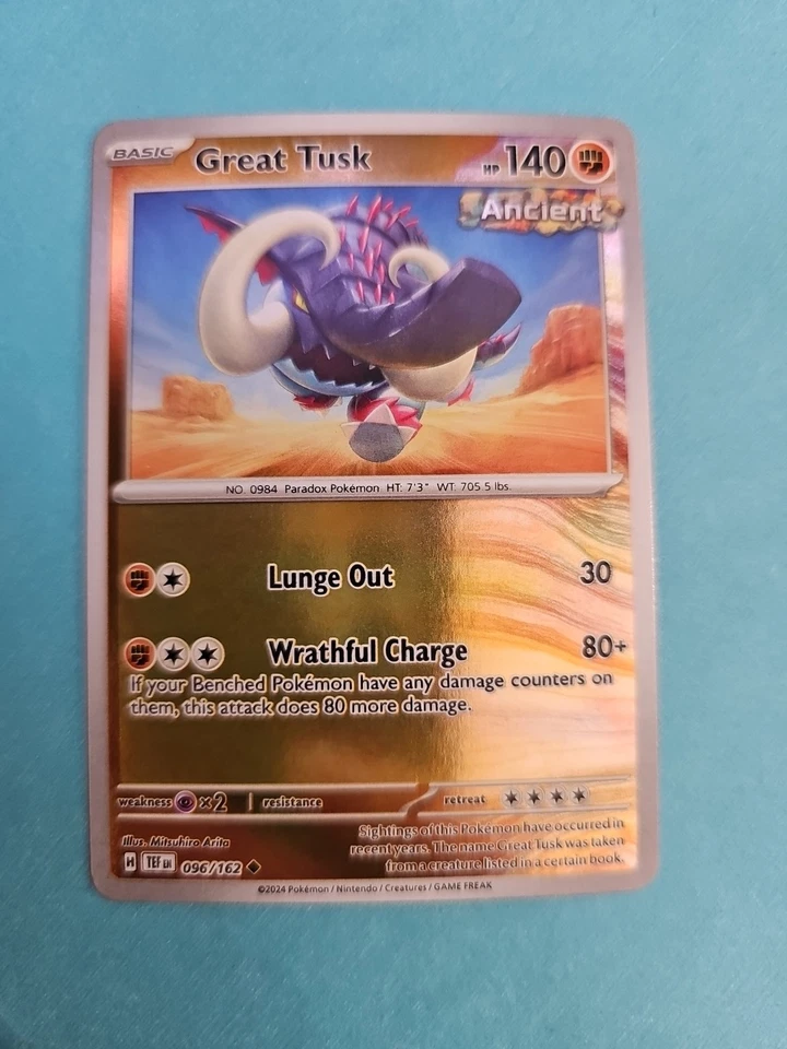 Great Tusk 096/162 Sv05: Temporal Forces Reverse Holo - Image 1 of 1