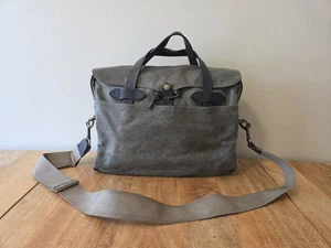 Filson Tin Cloth Original Briefcase | Otter Green | Made in USA | Discontinued - Picture 1 of 19