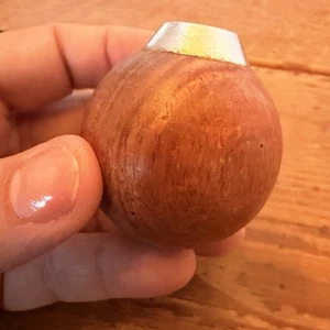Gear Shift Wooden Knob Teak Wood - Simple Round Wooden Gear Shift Knob - Picture 1 of 11