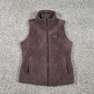 Patagonia Los Gatos Fleece Weste Damen Large lila Full Zip Sherpa gefüttert warm - Bild 1 von 14