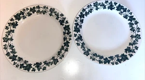 Set 2 piatti vintage Oneida cucina bianco edera verde Holiday Vines 10" - Foto 1 di 14