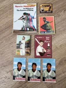 Unique Lot of 12 Ted Williams FRIDGE Magnets '48 Leaf,'50 Bowman,Fleer Wax Pack - Picture 1 of 2