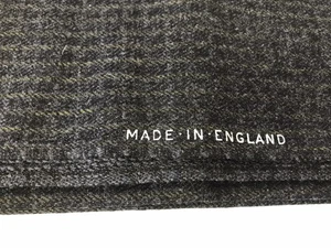 Tessuto lana vintage - Made in England 2 anni. Borsa 56”w etichetta orig collezione pubblicità - Foto 1 di 11