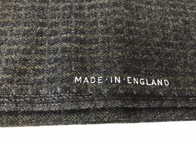 Vintage Wool Fabric – Made In England 2yds. 56”w  Orig Tag Bag Collect Advertise - Image 1 of 4