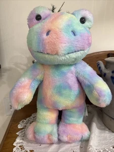 Build A Bear Hoppy Swirls Batik Pastell Frosch Plüschtier Super Kuscheltier 16 Zoll volle Größe - Bild 1 von 5
