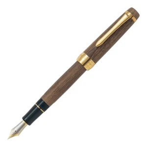 Pilot Custom Enju Fountain Pen M Nib FKV-5MK-M Wood Grain New - Picture 1 of 2