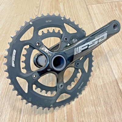 FSA Gossamer Crankset 170mm 50/34t BBRIGHT-10/11 Speed 110 BCD - Image 1 of 4
