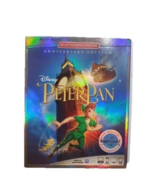 Disney Peter Pan Blu-ray DVD Anniversary Edition Multi Screen Edition - Image 1 of 4