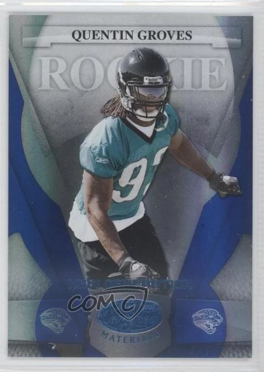 2008 Leaf Certified Materials Mirror Blue /50 Quentin Groves #189 Rookie RC - Image 1 of 2