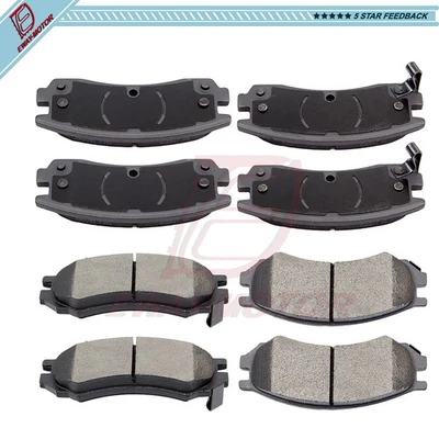 Front & Rear Ceramic Brake Pads For Saturn SC SC1 SC2 SL SL1 SL2 SW1 1993 SW2 - Image 1 of 4