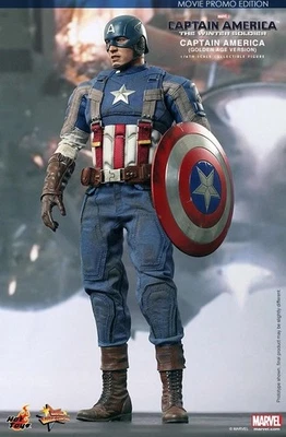  Hot Toys Capitán América-El Soldado de Invierno-MMS240 Edad de Oro Capitán América 1/6 Foto 1 de 4