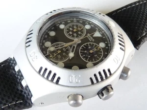 Swatch 2000 modello Irony Scuba 200 Chrono nero russo codice YBS4000 - Foto 1 di 10
