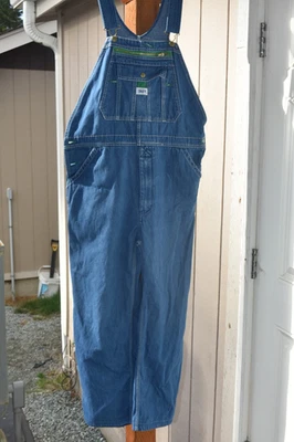 Liberty Overalls Mens 36x28 Blue Carpenter Bibs Work Farm Trucker Workwear - Image 1 of 4