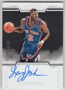 2024-25 Panini Noir Larry Johnson Color Noir 10 Years Auto On Card /99 - Picture 1 of 2