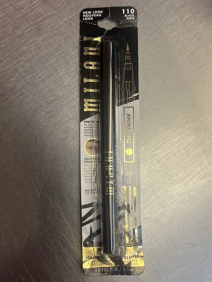 Milani The Tank Waterproof Liquid Eyeliner (110 Black Noir) 0.019oz/0.55mL NEW - Image 1 of 1