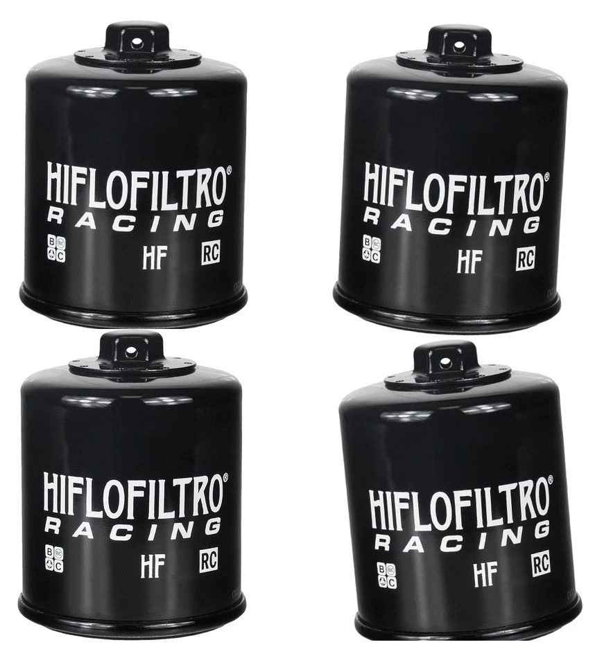 Filtro de aceite HF303RC Race - negro - paquete de 4 Foto 1 de 4