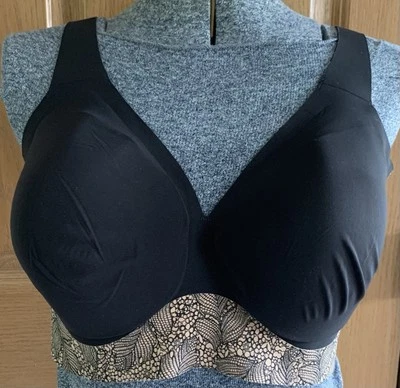 Evelyn & Bobbie Starlette Plunge Bra Ultimate Wireless Black Padded EB Core 2XL - Image 1 of 4