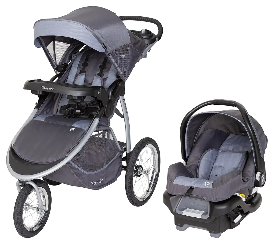 Baby Trend Expedition Race Tec Bebé Bebé Jogger Cochecito Sistema de Viaje, Gris Foto 1 de 2