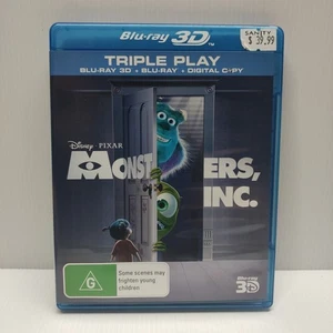 Monsters, Inc. 3D+ 2D Blu-ray (Blu-ray, 2001) Free Post - Picture 1 of 4