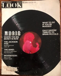 Look Magazine-August 25, 1970-The Jackson Five-Gale Sayers Tribute Brian Piccolo - Picture 1 of 1