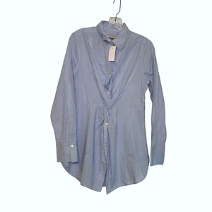 Nuevo con etiquetas Vestido Loft Azul Abotonado Mujer Talla 4 Carrera Minimal Oficina Bastante Lujo - Imagen 1 de 6