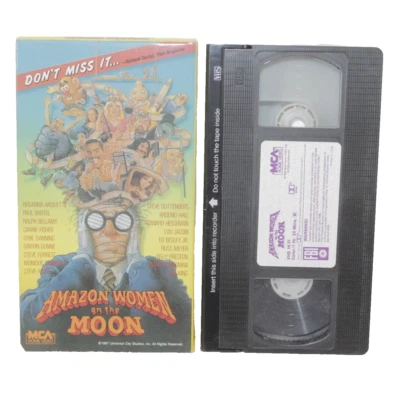Amazon Women on the Moon VHS Video Carrie Fisher Kelly Preston Sybil Danning - Image 1 of 4