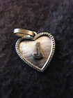 Silver Pendant Heart Medallion Silver Plated Letter J 0 5/8in "