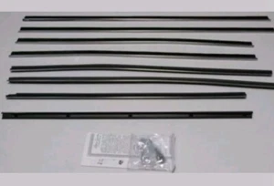 1967 68 Impala 4 Door Sedan & Wagon Authentic Window Felts Whiskers Kit(8pcs) - Picture 1 of 1