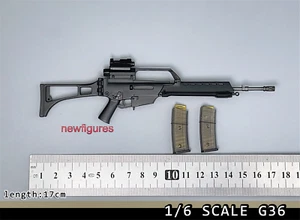 1:6 seconda guerra mondiale G36 pistola modello arma adatto 12 pollici maschio figura corpo soldato giocattoli - Foto 1 di 6