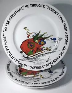 3 Speiseteller Dr. Seuss THE GRINCH 10,5" WEIHNACHTEN NEU - Bild 1 von 4