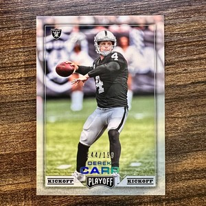 2016 Panini Playoff Derek Carr Kickoff #144/199 Oakland Vegas Raiders #129