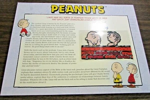 2006 - PEANUTS - LINUS - CHARLIE BROWN - LIMITED EDITION PATCH - MINT - Picture 1 of 3