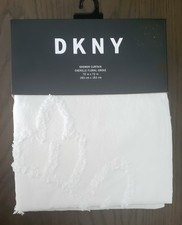Dkny Chenille Floral Grove White Fabric Shower Curtain