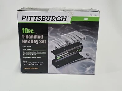 10 Pc SAE T-Handle Hex Key Set - Image 1 of 4