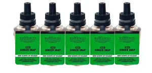 5 BATH & BODY WORKS ICED GINGER SNAP WALLFLOWERS HOME FRAGRANCE REFILL 24 mL NEW - Picture 1 of 2