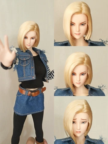 Obitsu 1:6 Android 18 Girl Head Sculpt For 12" Female Phicen LD UD Figure Body Cover