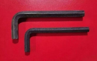 2x Vintage 1970s Allen Wrench Hex Key Short-Arm SAE 7/16" & 3/8", USA, Lot of 2 - Image 1 of 3