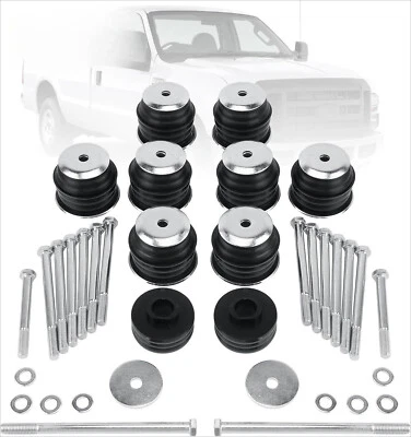 KF04058BK Body Cab Mount Bushings Kit for 1999-2007 Ford F250 F350 Super Duty - Image 1 of 4
