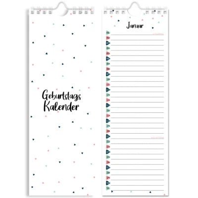 Friendly Fox Geburtstagskalender Jahresunabhängig, Ewiger Kalender Geburtstage