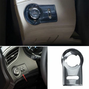 Fit For Buick Lacrosse 2009-2012 Carbon Fiber Headlight Button Frame Cover Trim - Picture 1 of 7