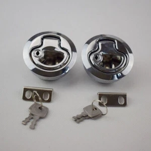 US 2PCS Boat Latches Flush Pull Slam Latch for Marine Door Latches Handle Lock - Picture 1 of 6