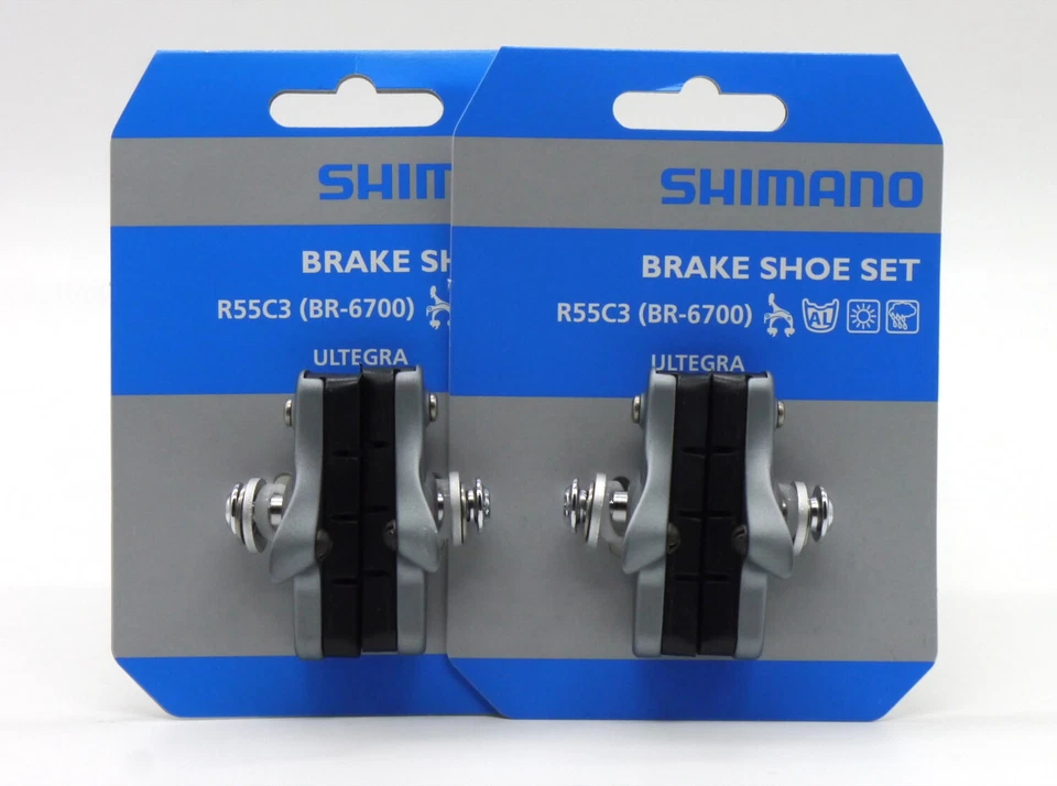 2 Paar SHIMANO BR-6700 Bremsbelag R55C3 Ultegra Cartridge Rennrad  - Bild 1 von 1