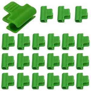 20 Pcs Pipe Clamps Plant Stakes Greenhouse Hoops Support Frame Netting Clips - Picture 1 of 5