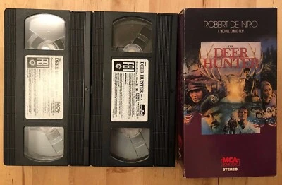 The Deer Hunter VHS 2-Tape Set 1978 1989 Robert De Niro Michael Cimino - Image 1 of 4