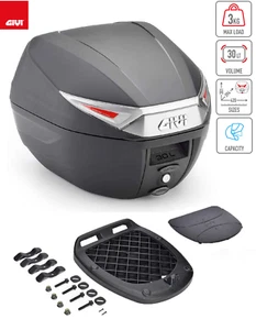 Givi Kit Bauletto C30NT 30LT+ Piastra universale per Honda SH MODE 125 - Foto 1 di 1