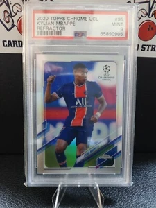 2020 Topps Chrome UCL REFRACTOR Kylian Mbappe #95 PSA 9 - Picture 1 of 2