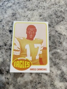 1976 TOPPS BLANK BACK PRINTERS PROOF HAROLD CARMICHAEL #425 MINT EAGLES HOF