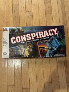 Vintage 1980's Conspiracy Board Game 1982 Milton Bradley Nice Cond 100% Complete - Picture 1 of 7